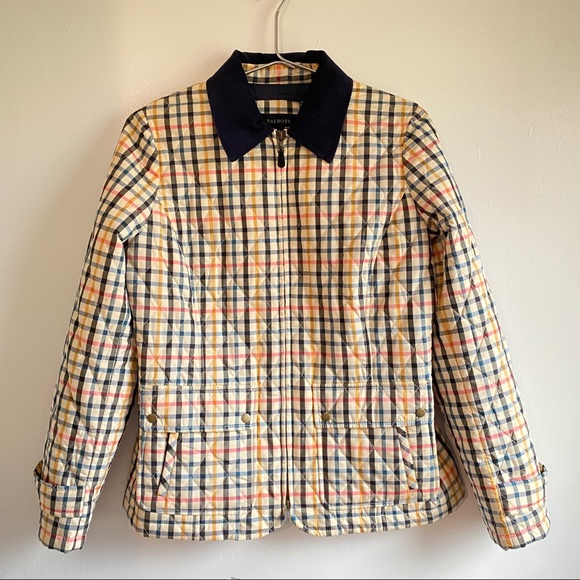 Talbot multi color plaid quilted jacket - Picture 1 of 10